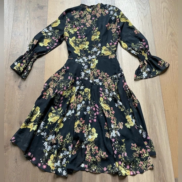 Tahari Faux Floral Dress Size 4 - Picture 10 of 11